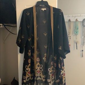 Patterned Shaw/duster